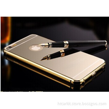 In stock!! Luxury Aluminum metal mobile phone mirror phone case for iphone 6